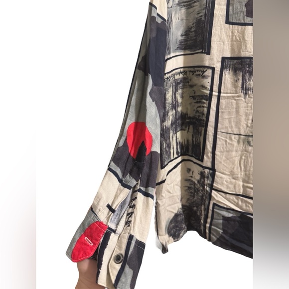 Vintage B&W Natural Issue Button Up Long Sleeve - Picture 5 of 5